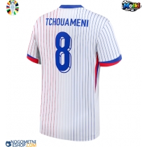 Moški Nogometni dresi Francija Aurelien Tchouameni #8 Gostujoči EP 2024 Kratek Rokav